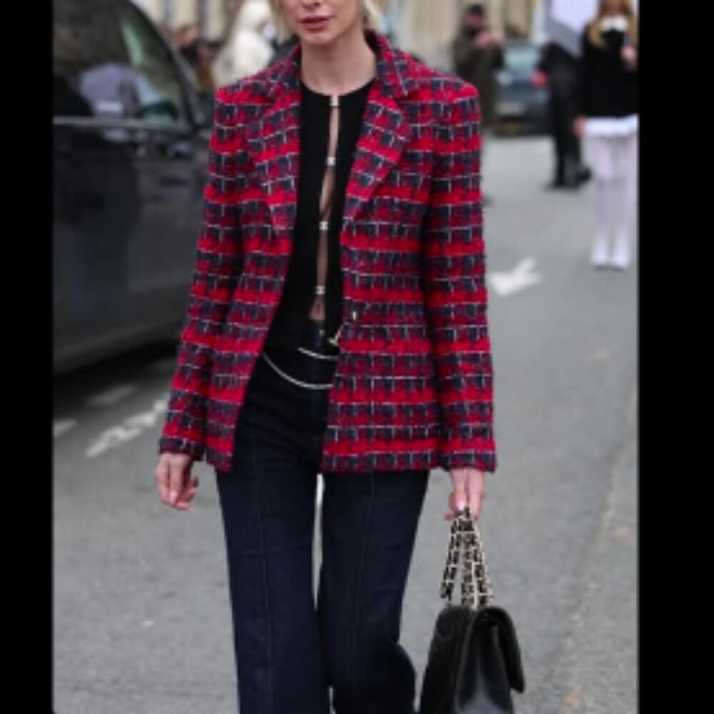 Red and Blue Chanel Jacket
